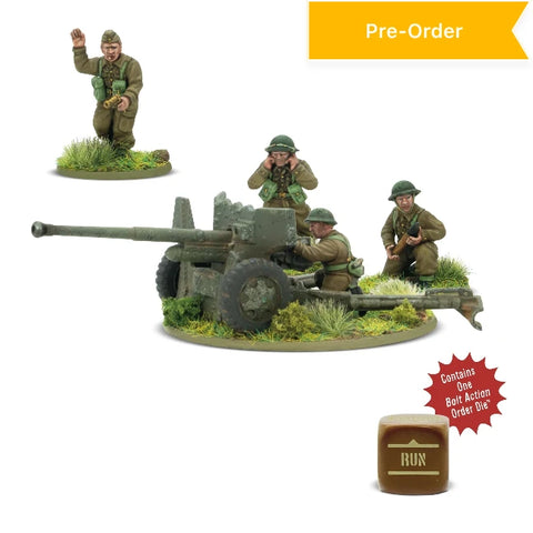 Bolt Action - British 6-pounder Anti-Tank Gun (Plastic)