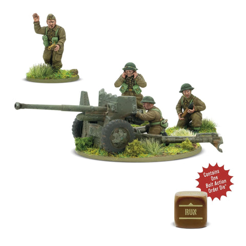 Bolt Action - British 6-pounder Anti-Tank Gun (Plastic)
