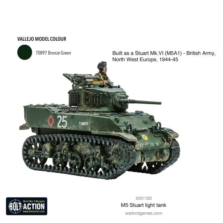 Bolt Action - M5 Stuart Light Tank