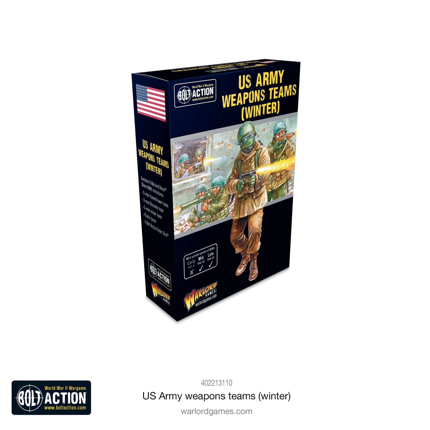 Bolt Action: US Army (Winter) weapons teams
