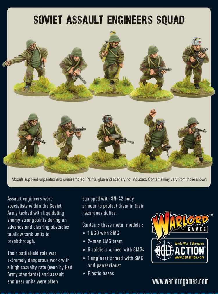 Bolt Action: Soviet Assault Engineers Squad - The Tabletop Strategist