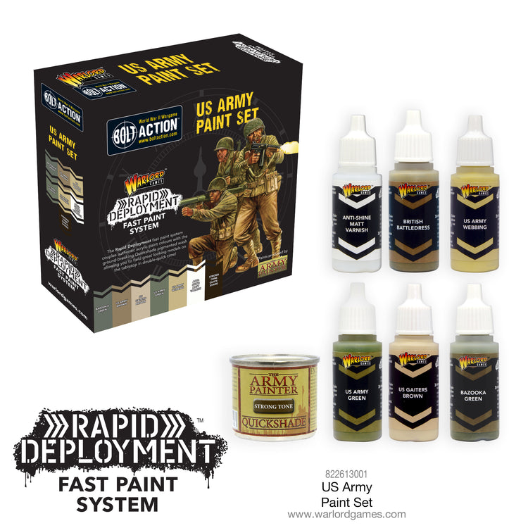 Bolt Action US Army Paint Set - The Tabletop Strategist