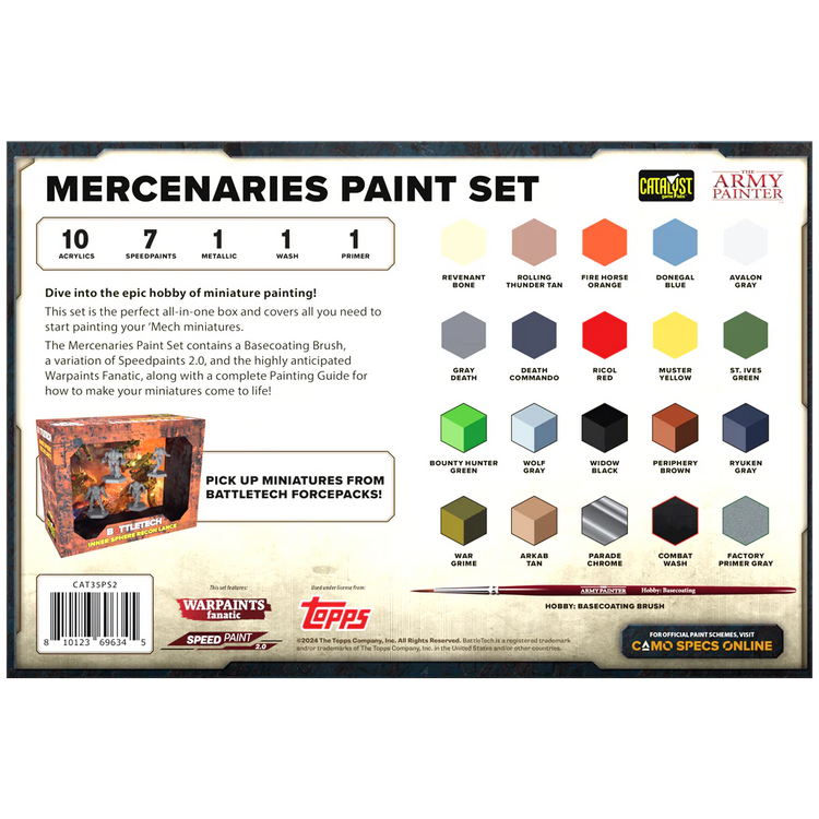 BattleTech: Mercenaries Paint Set