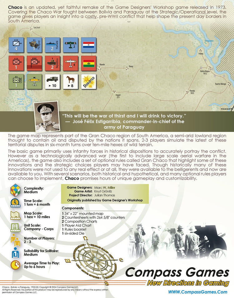Chaco: Bolivia vs. Paraguay, 1932-35 - The Tabletop Strategist