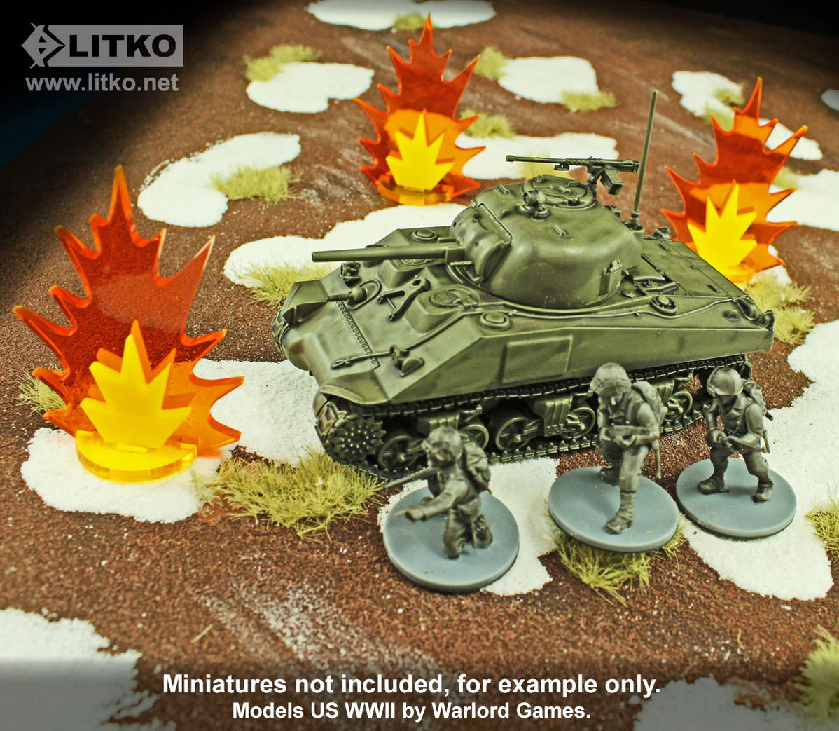 Artillery Strike Markers, Large - The Tabletop Strategist