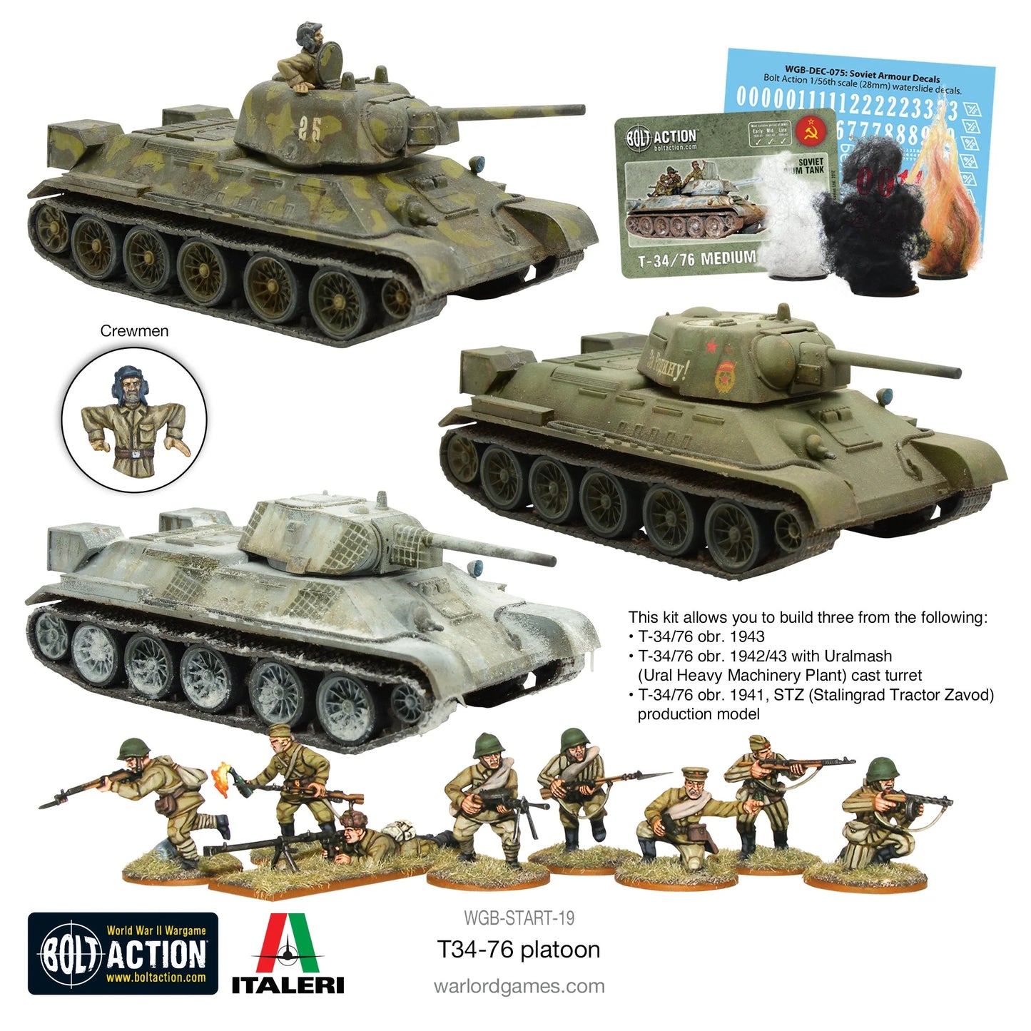 Bolt Action: Soviet Tank Platoon (WGB-START-14)