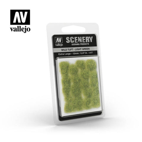Vallejo Scenery: Wild Tuft- Light Green, Extra large (12 mm. / 0,47 in.)