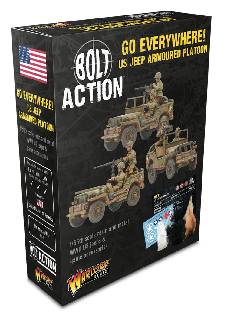 Bolt Action: Go Everywhere! US Jeep Armoured Platoon