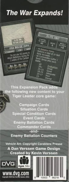 Tiger Leader: Blitzkrieg! Expansion #1 - The Tabletop Strategist