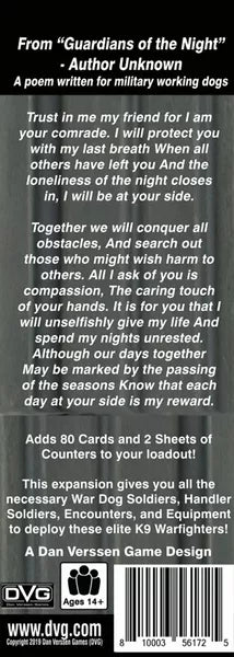 Warfighter: Expansion #37 – K9 & Handlers! - The Tabletop Strategist