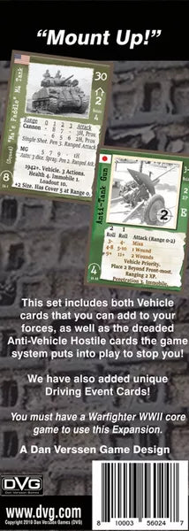 Warfighter: WWII Expansion #36 – Vehicle Pack #1 - The Tabletop Strategist