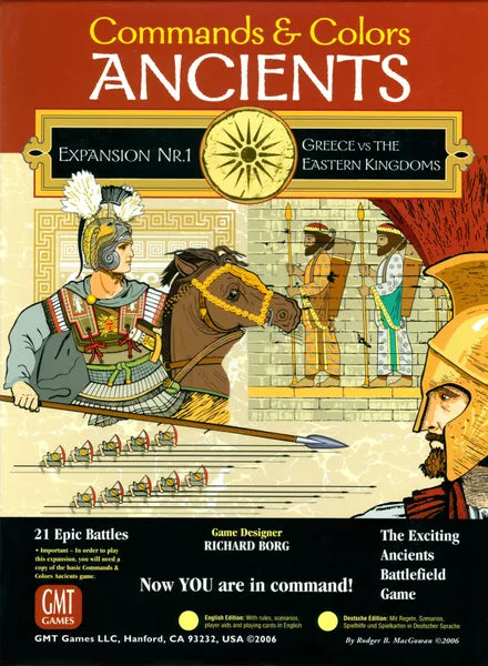 Commands & Colors: Ancients Expansion #1 - Greece vs. The Eastern Kingdoms - The Tabletop Strategist