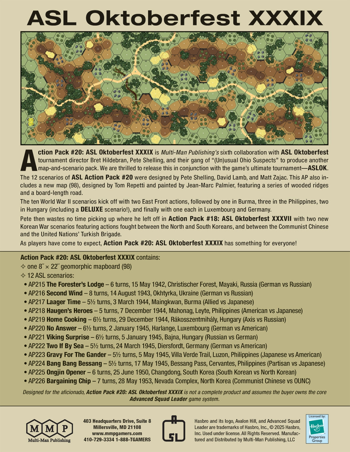 Action Pack #20: ASL Oktoberfest XXXIX