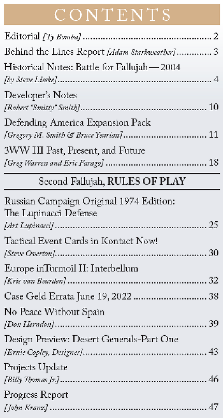 Paper Wars Issue 103: Magazine & Game (Second Fallujah)