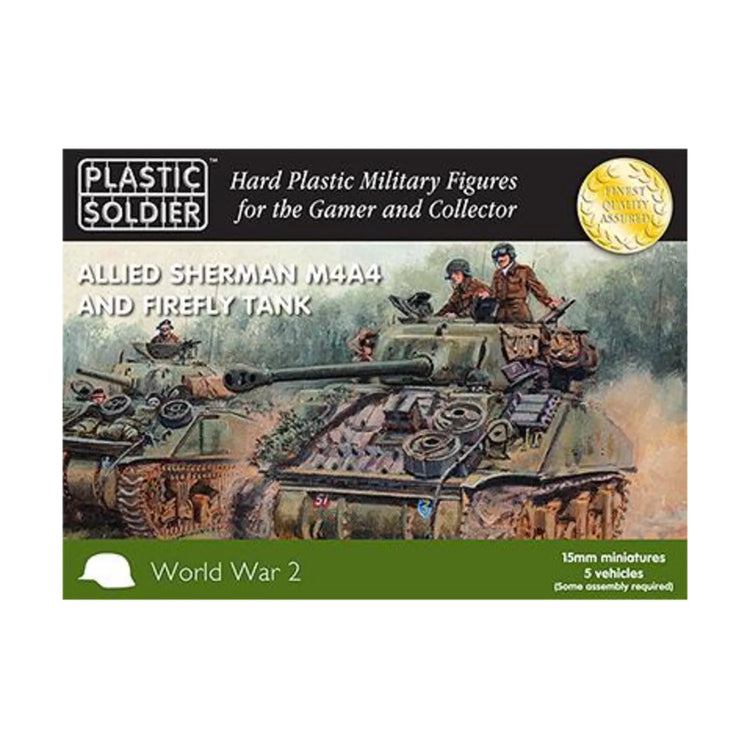 Allied Sherman M4A4 and Firefly Tank 15mm