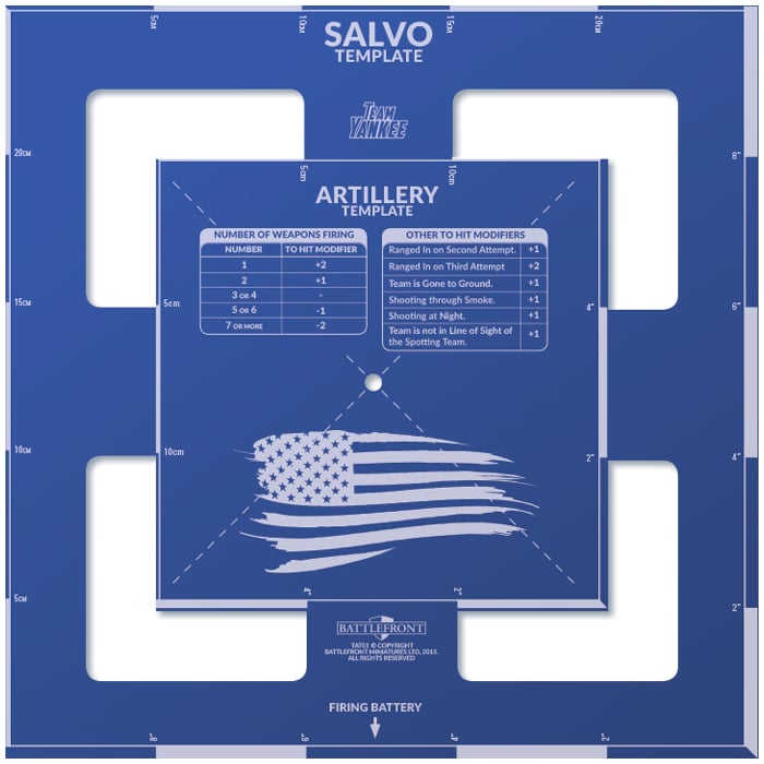 Team Yankee: Salvo Template - American