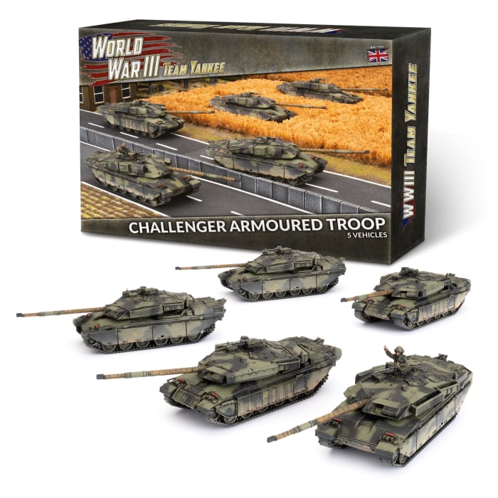 Challenger Armoured Troop (WWIII x5 Tanks Plastic)