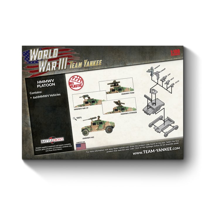 HMMWV Platoon (WWIII x6 Tanks Plastic)