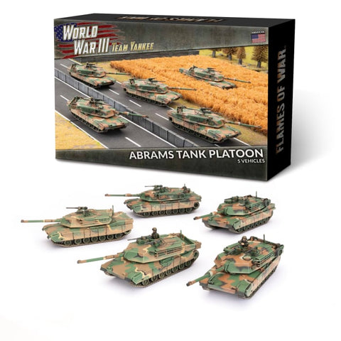 Abrams Tank Platoon (WWIII x5 Tanks Plastic)