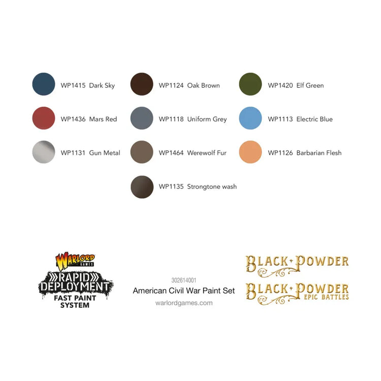 American Civil War Paint Set - The Tabletop Strategist