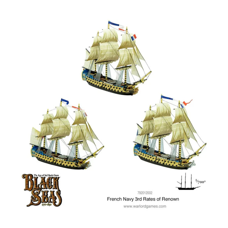 Black Seas - French Navy 3rd Rates of Renown - The Tabletop Strategist