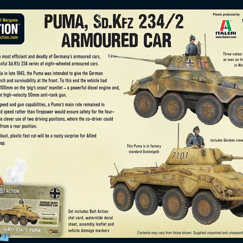 Bolt Action: Puma Sd.Kfz 234/2 Armoured Car - The Tabletop Strategist
