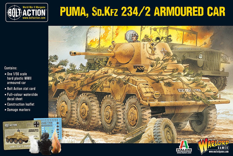 Bolt Action: Puma Sd.Kfz 234/2 Armoured Car - The Tabletop Strategist