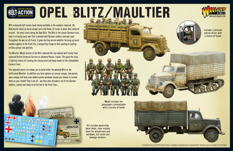 Opel Blitz/Maultier - The Tabletop Strategist