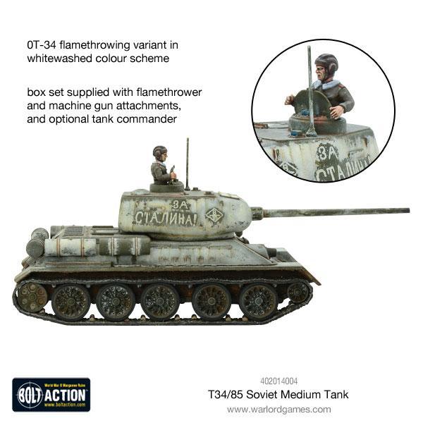 Bolt Action - T-34/85 Medium Tank (Plastic)