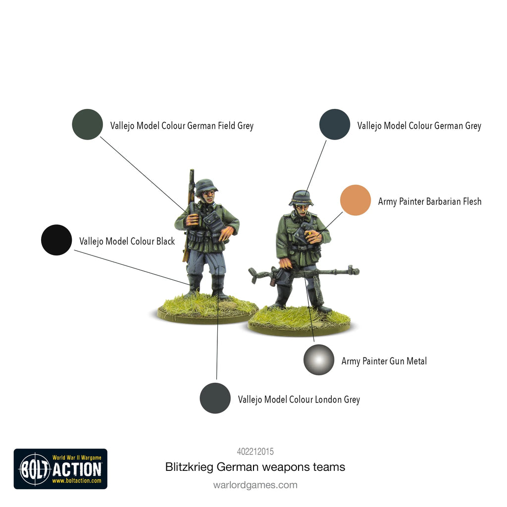 Bolt Action:  Blitzkrieg German weapons teams