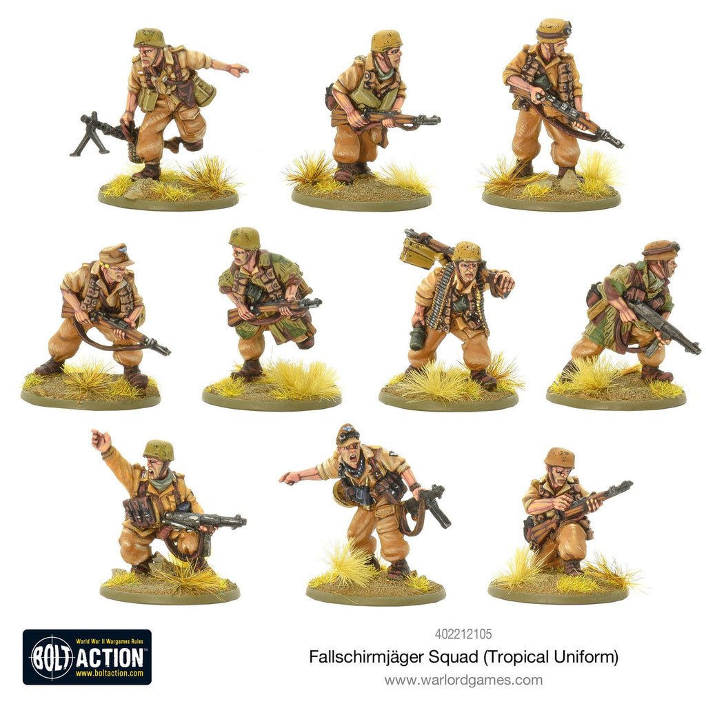 Bolt Action: Fallschirmjager Squad (Tropical Uniform) - The Tabletop Strategist