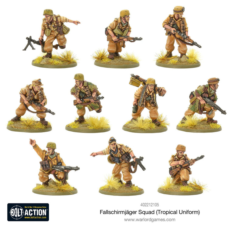 Bolt Action: Fallschirmjager Squad (Tropical Uniform) - The Tabletop Strategist
