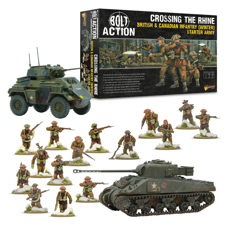 Bolt Action - 'Crossing the Rhine' - British & Canadian infantry (Winter) Starter Army