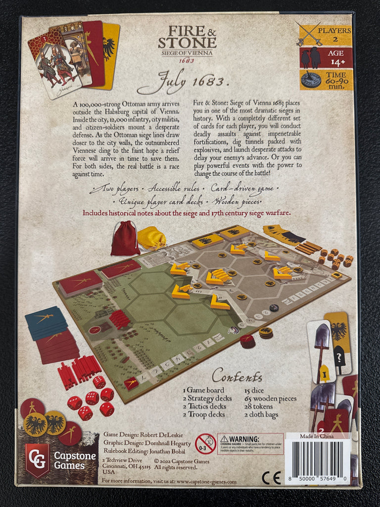 Fire & Stone: Siege of Vienna 1683 (Used, VG)
