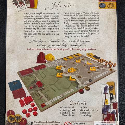 Fire & Stone: Siege of Vienna 1683 (Used, VG)