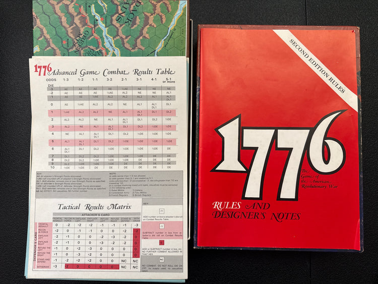 1776: The Game of the American Revolutionary War (1974, Good Condition, Complete)