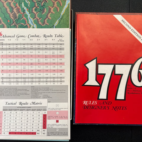 1776: The Game of the American Revolutionary War (1974, Good Condition, Complete)