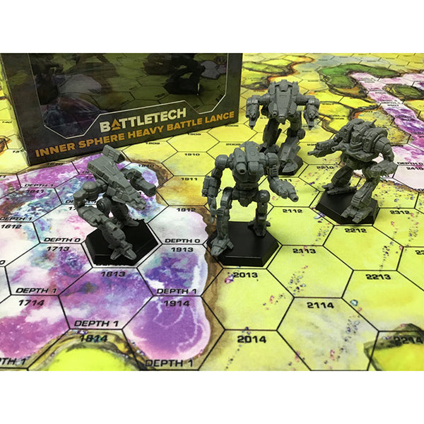 BattleTech: Inner Sphere Heavy Battle Lance Miniatures Pack