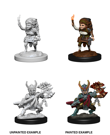 Nolzur's Marvelous Miniatures - Halfling Fighter (F)