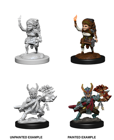 Nolzur's Marvelous Miniatures - Halfling Fighter (F)