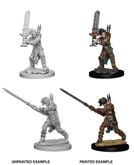 Pathfinder Deep Cuts - Female Human Barbarian