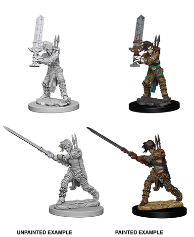 Pathfinder Deep Cuts - Female Human Barbarian