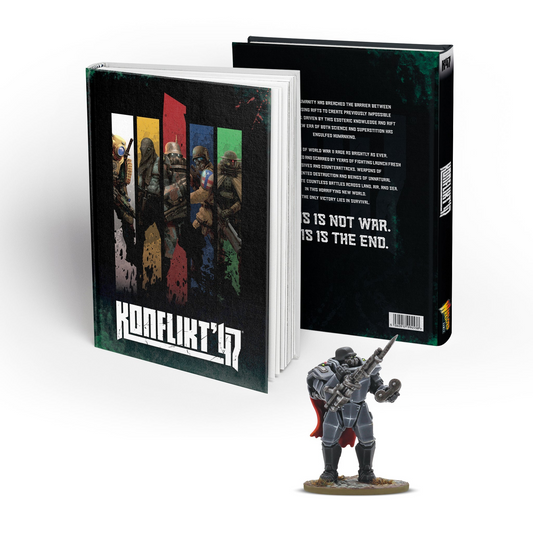 Konflikt '47 Rulebook with special Axis miniature (Preorder, Ships 9/27)