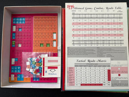 1776: The Game of the American Revolutionary War (1974, Good Condition, Complete)