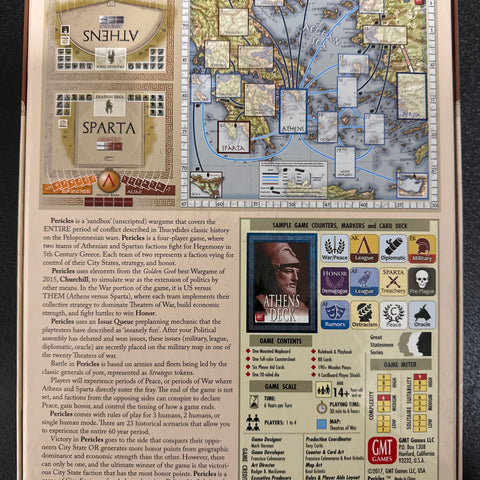 Pericles: The Peloponnesian Wars (2017, Used, VG)