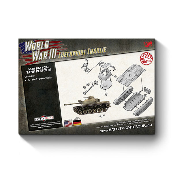 Team Yankee: American- M48 Patton Tank Platoon (Plastic x5)