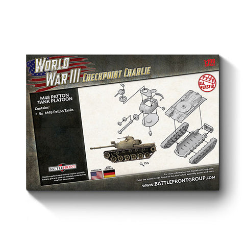 Team Yankee: American- M48 Patton Tank Platoon (Plastic x5)