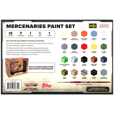 BattleTech: Mercenaries Paint Set