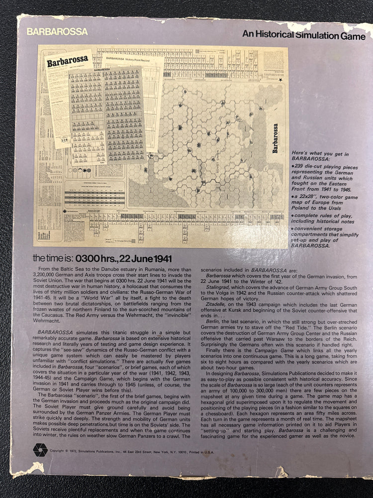 Barbarossa: The Russo-German War 1941-45 (1969)(Used, Fair)