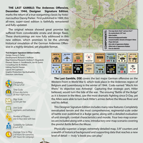 The Last Gamble: The Ardennes Offensive, December 1944 – Designer Signature Edition - The Tabletop Strategist